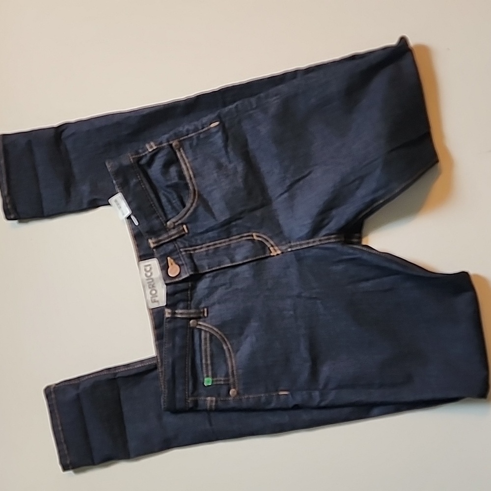 FIORUCCI SAFETY JEANS TWIG-HIGHWAISTED SKINNY DARK WASH SZ 27